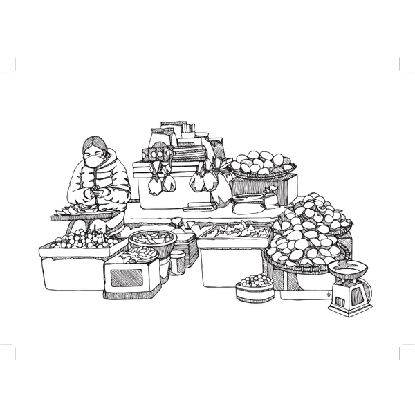 FRAMED 'Second Market B&W' Print by Line Study Studio