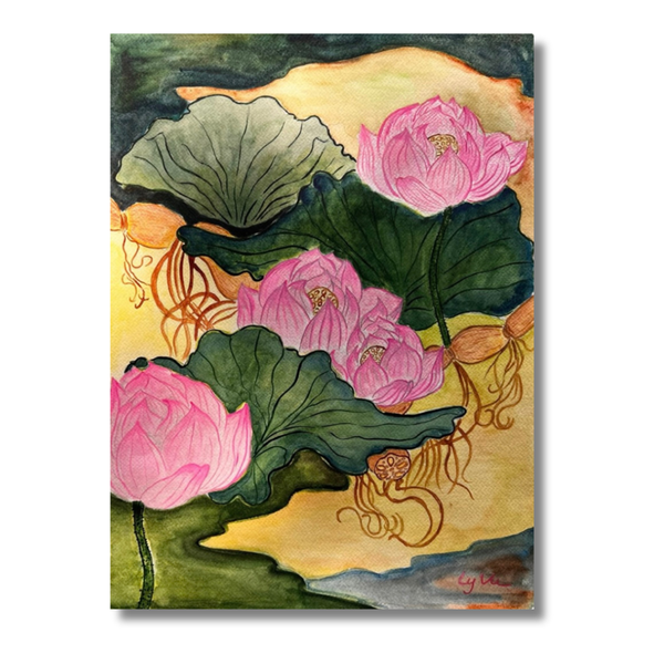 LY VU - 'Lotus Land' Art Print