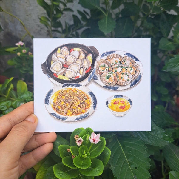 PHANHSHI STUDIO - ‘Sea Food' Postcard