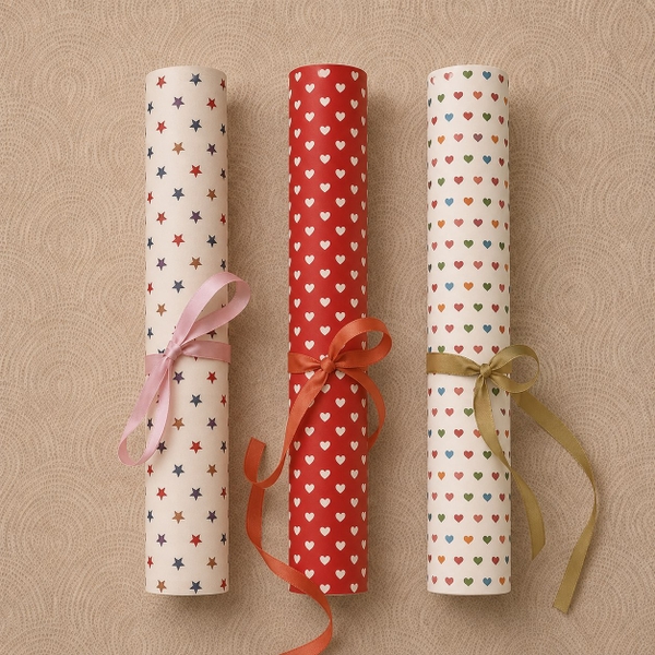 TIỆM CÁ TRỨNG - 'Colorful Tiny Heart' Wrapping Paper