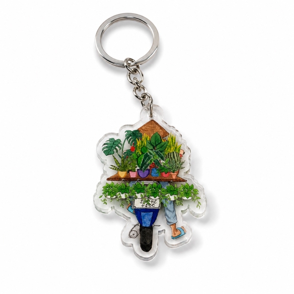 LAURIE DRAWS - ‘Plant Bike No.02’ Keychain