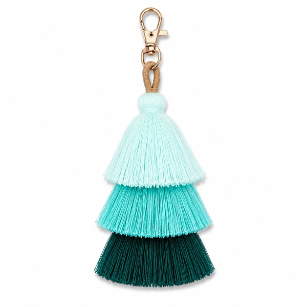 Handmade Tassel Charm in Turquoise