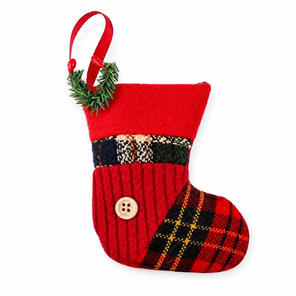 CHRISTMAS - Quilt Ornament in Stocking