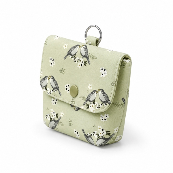 RUNG HANDMADE - 'Bird' Wallet Keychain With Flap