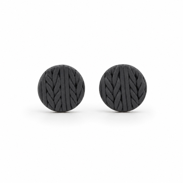 ELI & LOU - Clay Earrings in Grey Knot