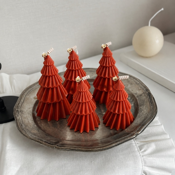 CHRISTMAS Candle - CHRISTMAS Tree in Red