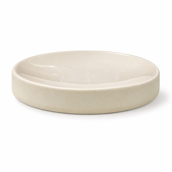 BAT TRANG -  Ceramic Basic Thick Tray In Beige