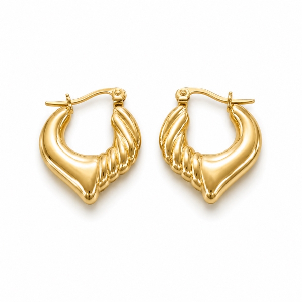 ROUGE - 18K Gold Plated Angel Wing Earrings