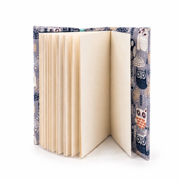RUNG HANDMADE - 'Owl’ Fabric Book Cover