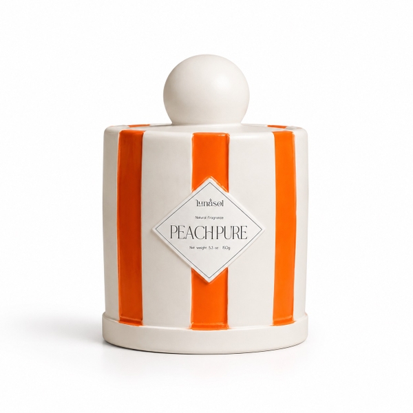LUNASOL - 'Peach Pure' Scented Candle