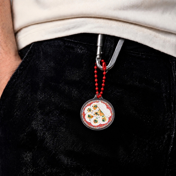 PHANHSHI STUDIO - ‘Bánh Bèo / Vietnamese Steamed Rice Cake' Mini Keychain