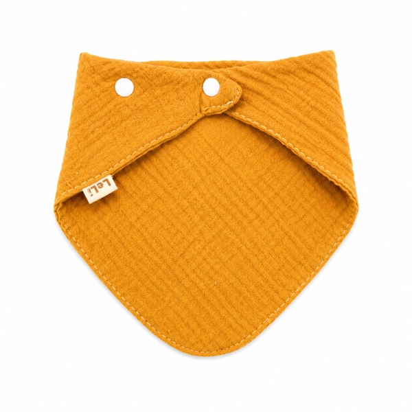 Muslin Bib For Babies - Mustard