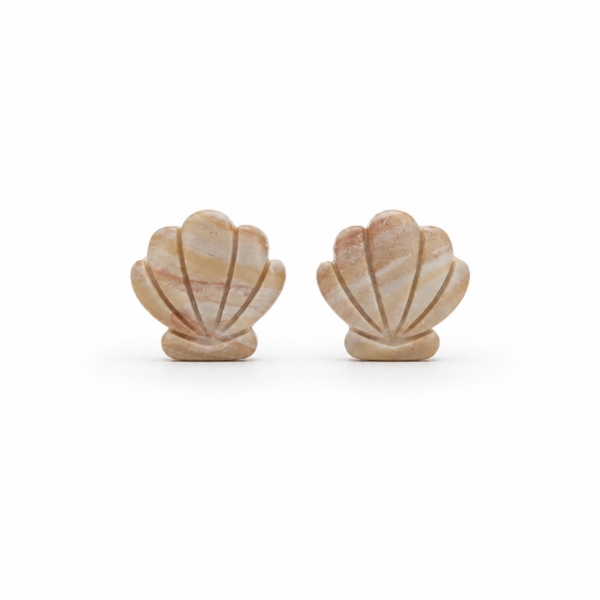 ELI & LOU - Clay Earrings in Seashell