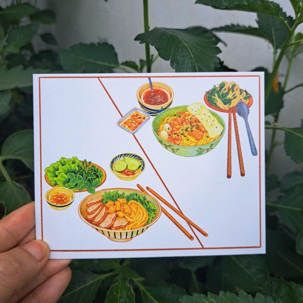 PHANHSHI STUDIO - ‘Cao Lầu & Mì Quảng / Cao Lau & Quang Style Noodle' Postcard