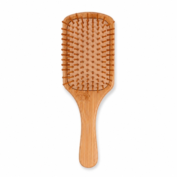 Wooden Hair Brush in Rectangle