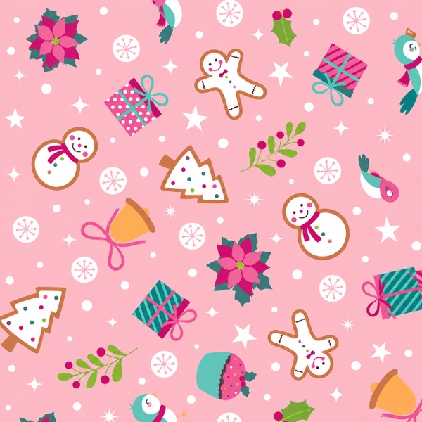 TIỆM CÁ TRỨNG - 'Gingerbread Man' Christmas Wrapping Paper