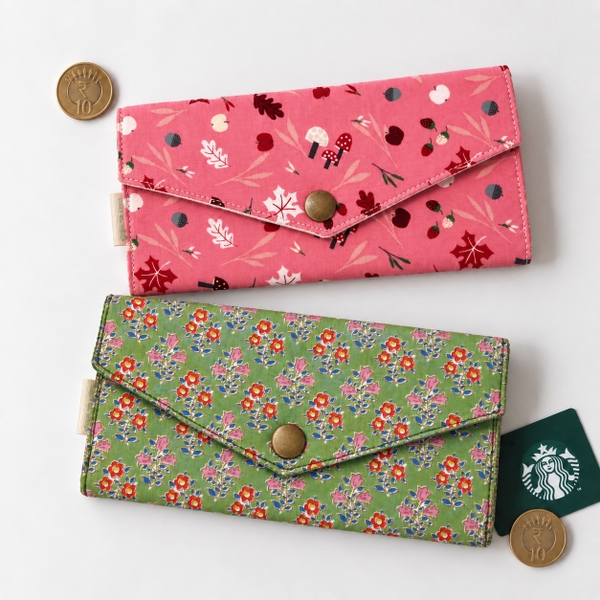 RỪNG HANDMADE - 'Woodland Garden' Long Fabric Wallet