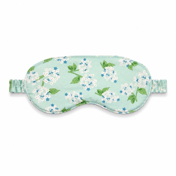 RUNG HANDMADE - 'Ditsy Floral in Mint' Linen Sleep Mask