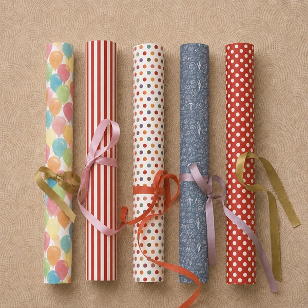 TIỆM CÁ TRỨNG - 'Colorful Polka Dot' Wrapping Paper