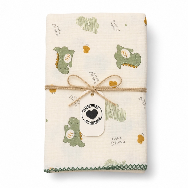 Muslin Blanket For Babies - Dinosaurs