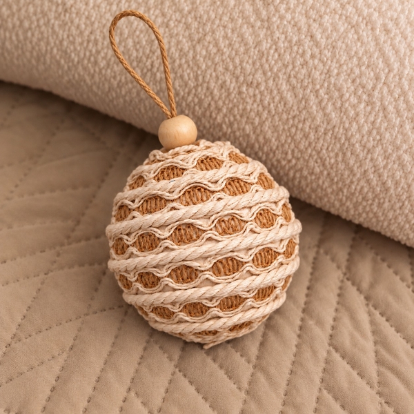 CHRISTMAS - Jute Bauble Ornament No.02