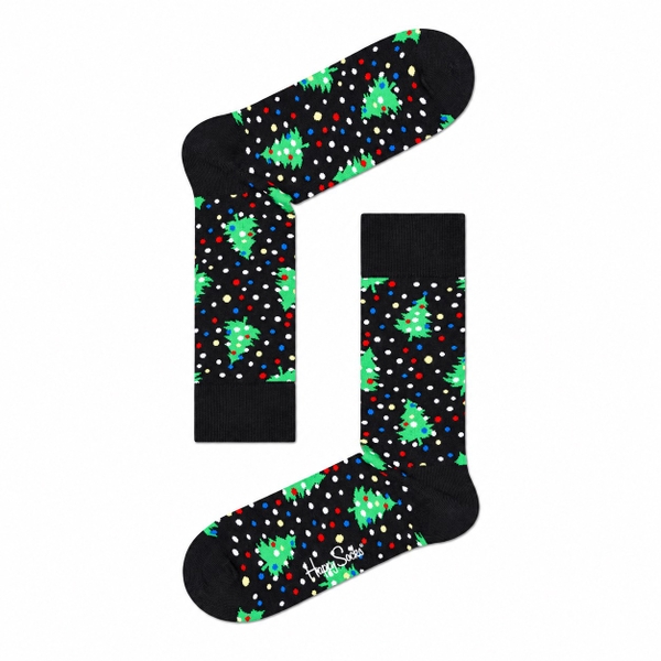CHRISTMAS - 'Pine Tree Confetti' Holiday Crew Socks