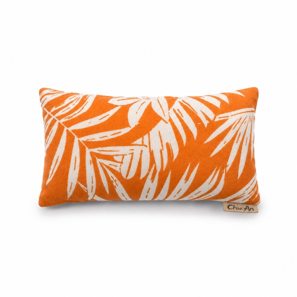 CHUC AN HEALING HERBS - Herbal Eye Pillow in Orange With White Leaf