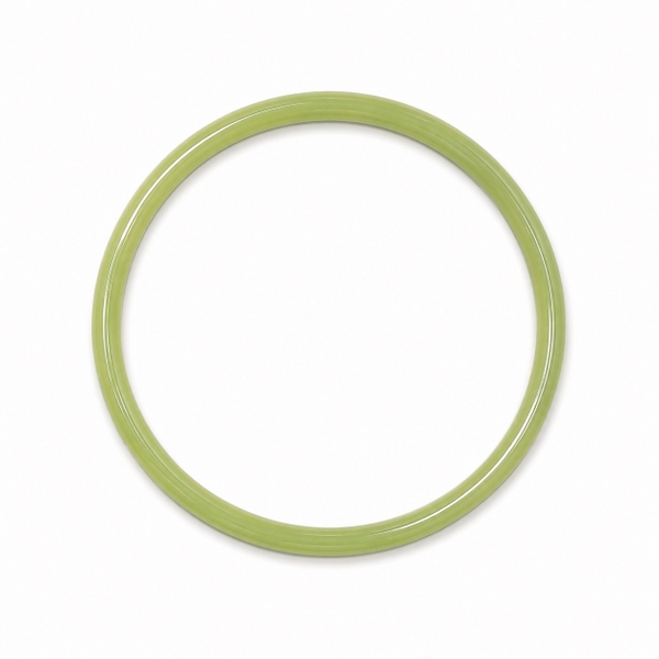 AZIET -  Buffalo Horn & Lacquer Bangle in Solid Green