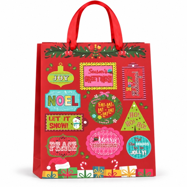 CHRISTMAS - 'Letters' Paper Gift Bag