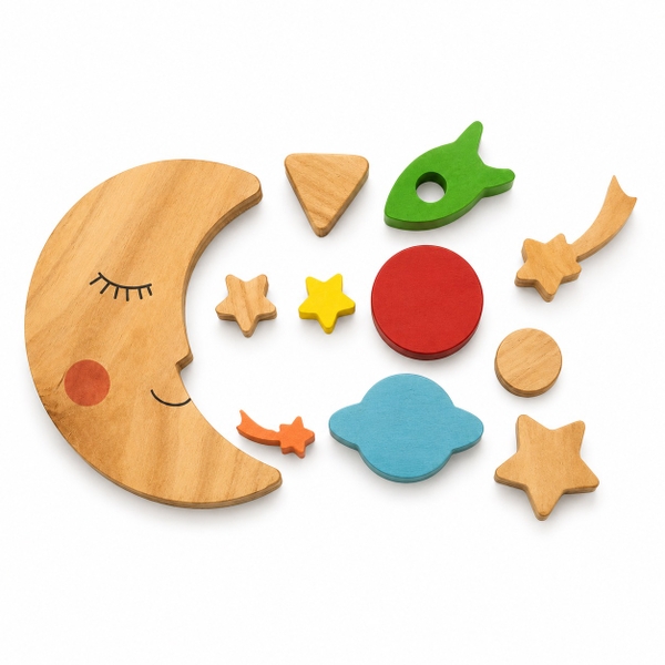 Outer Space Wooden Balance Set
