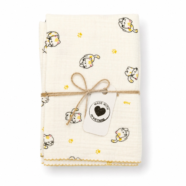 Muslin Blanket For Babies - Kitty