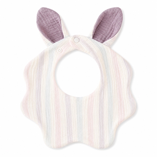 KID & BABY - Muslin Bunny Bib in Pastel Line