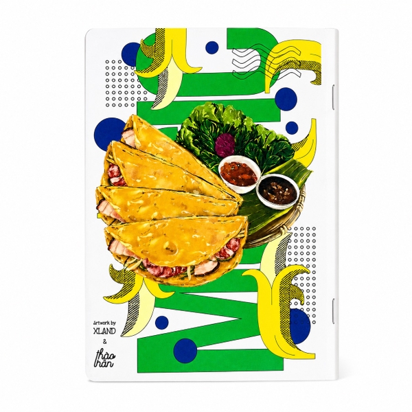 XLAND - 'Gỏi Cuốn Bánh Xèo' Glitter Notebook