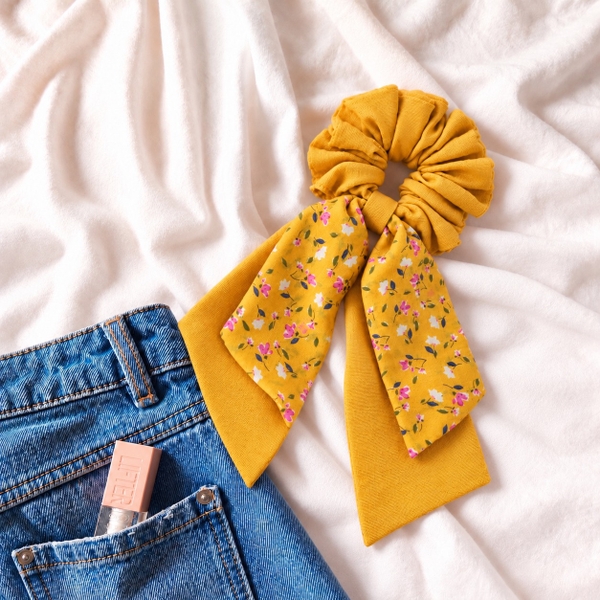 RỪNG HANDMADE - Long Bow Scrunchies in Yellow