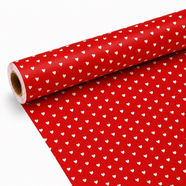 TIỆM CÁ TRỨNG - 'Tiny Heart in Red' Wrapping Paper