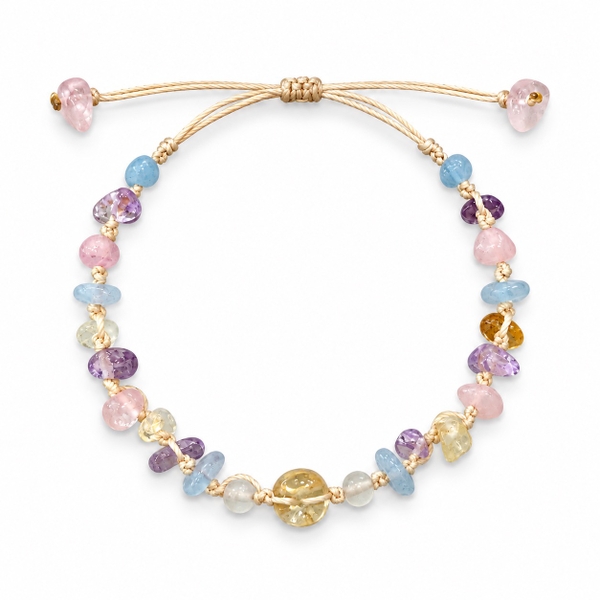 MERAKI TOWN - Niwa Bracelet in Amethyst, Aquamarine, Citrine, Rose Quartz