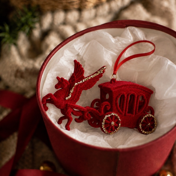 Velvet CHRISTMAS Ornament - Mythical Ride