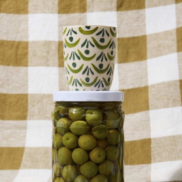 BÁT TRÀNG CERAMIC - Green Pattern Cup