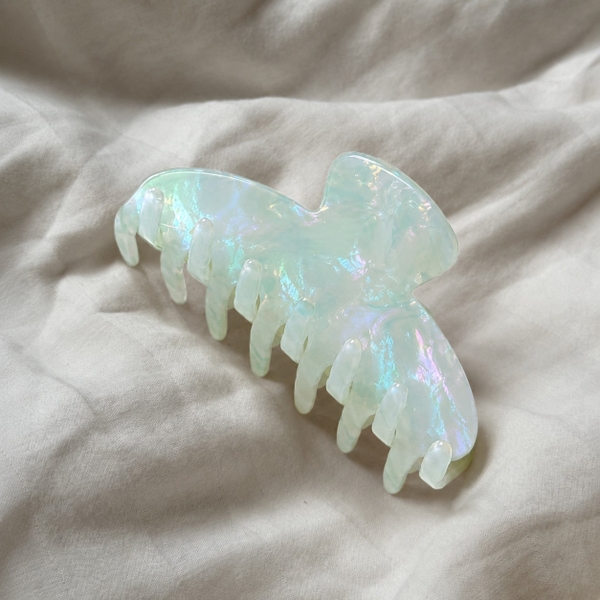 HAIR ACCESSORY - Heirloom Hair Claw in Shimmer Mint Pearl
