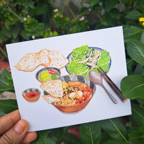 PHANHSHI STUDIO - ‘Mì Quảng / Quang Style Noodle' Postcard