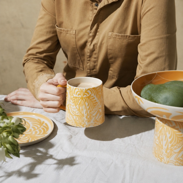 BÁT TRÀNG CERAMIC - Birdy Mug in Mustard