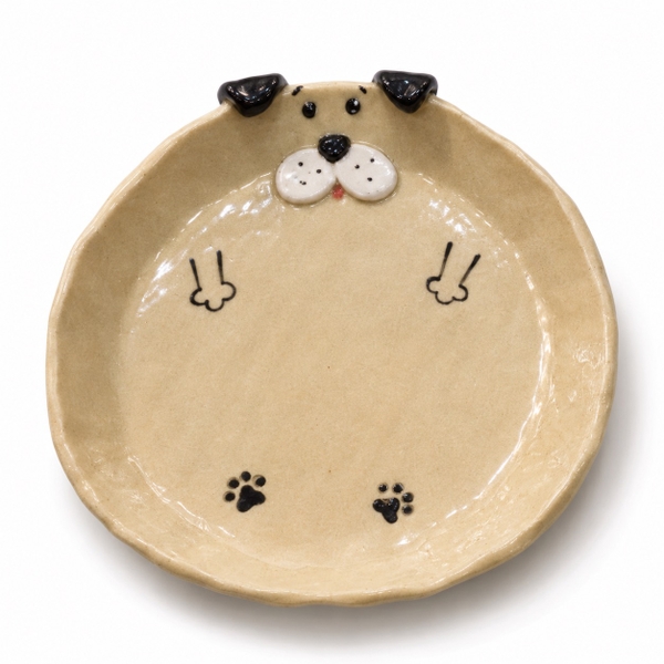 LINDO CRAFTS - Ceramic Mini Dog Plate