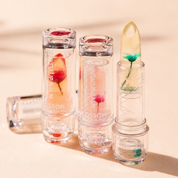 Blossom Beauty - Color Changing Lip Balm in Red