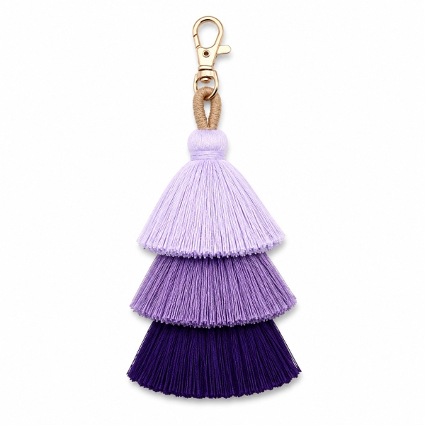 Handmade Tassel Charm in Lilac