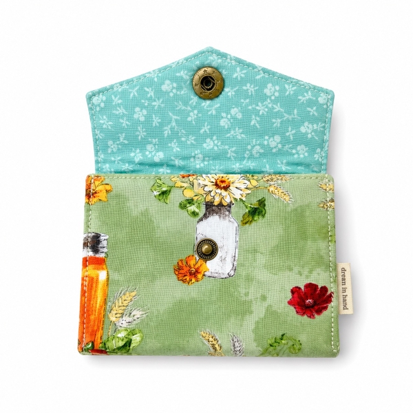 RUNG HANDMADE - 'Flower Vase' Small Wallet