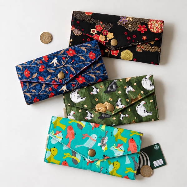 RỪNG HANDMADE - 'Chicken Meadow' Long Fabric Wallet