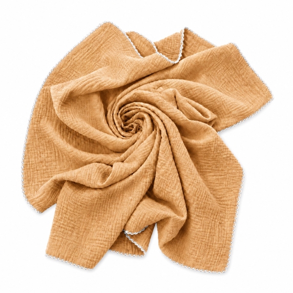 Muslin Blanket For Babies - Camel