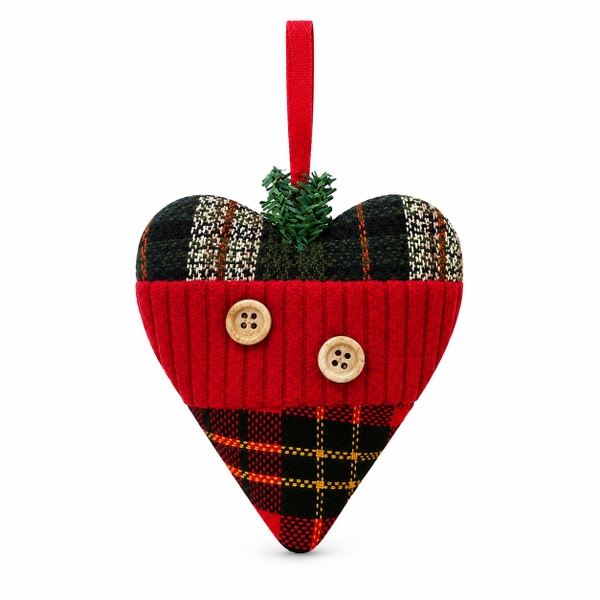 CHRISTMAS - Quilt Ornament in Heart