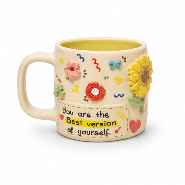 MEOW POTTERY -‘You Are The Best Version Of Yourself’ Short Mug