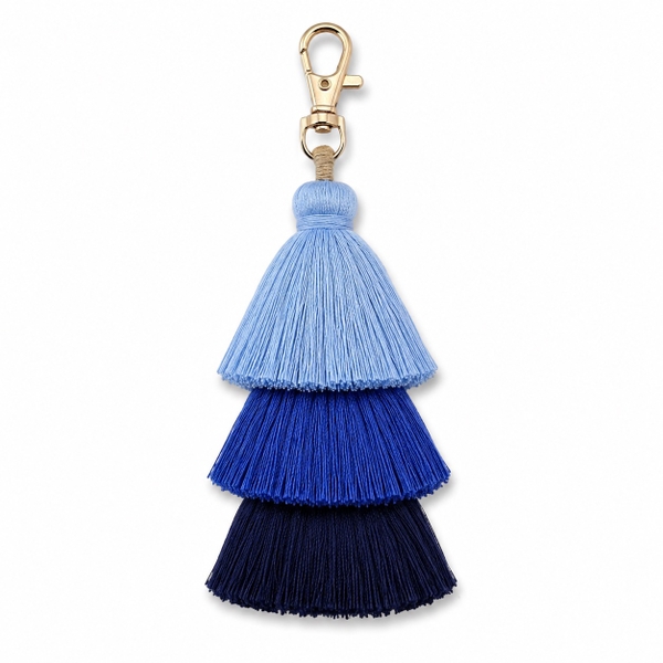 Handmade Tassel Charm in Blue